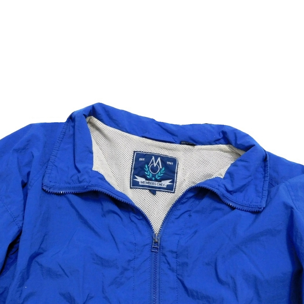 MEMBERS ONLY MENS L BLUE FULL ZIP JACKET - Picture 6 of 7
